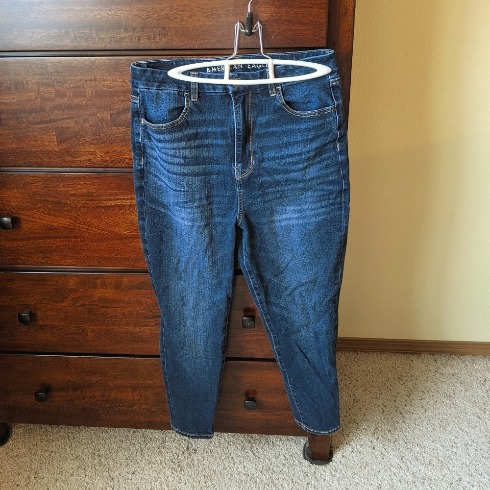 2 pair American Eagle highwaist jeggings 12xshort